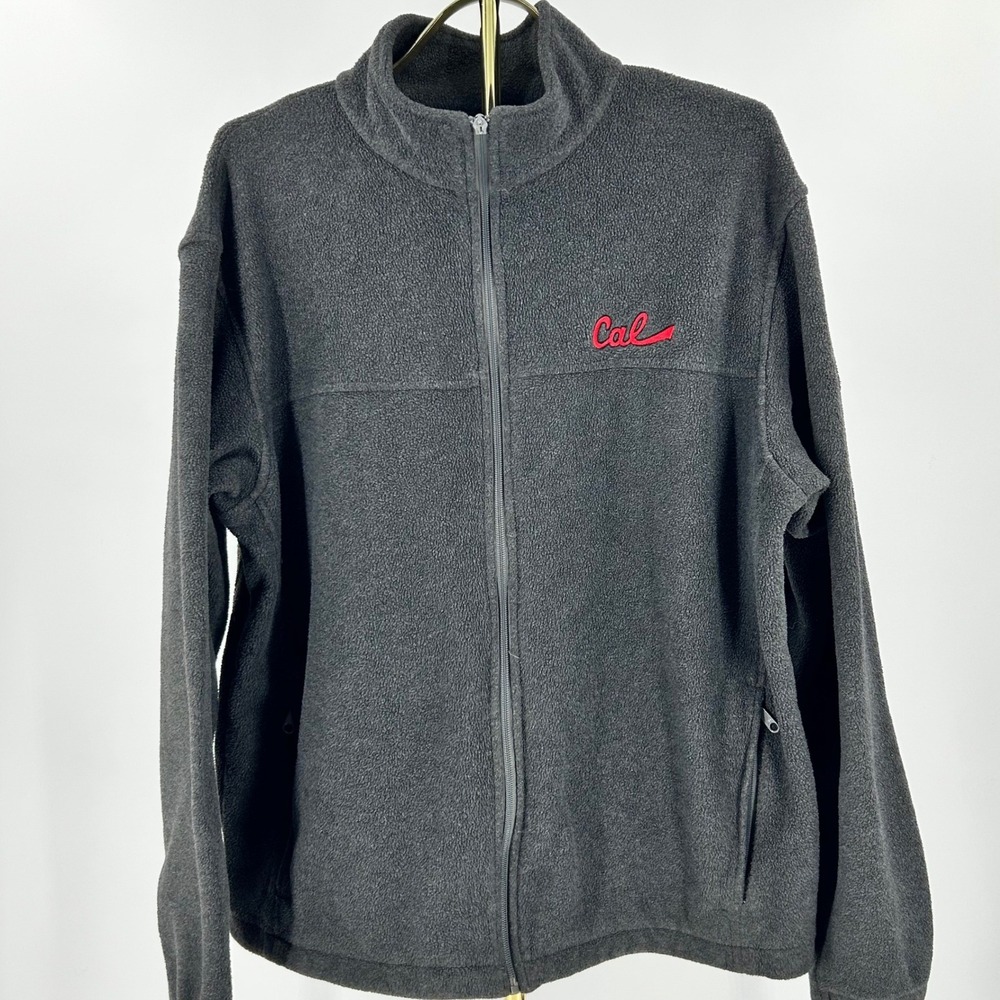 Columbia Full Zip Fleece Jacket Mens XL Gray